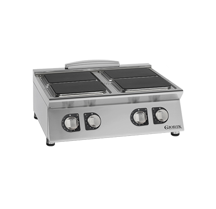 CUISINIÈRE À 4 PLAQUES CARRÉES ÉLECTRIQUES - TOP