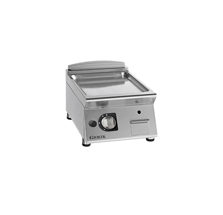 GAS FRY TOP, COUNTERTOP - SMOOTH SATIN CHROME GRIDDLE