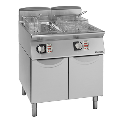 MELTING GAS FRYER - 21+21 L - CLEAN TANK