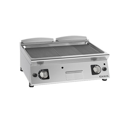 GAS FRY TOP, TOP - FULL SURFACE RIBBED IRON GRIDDLE