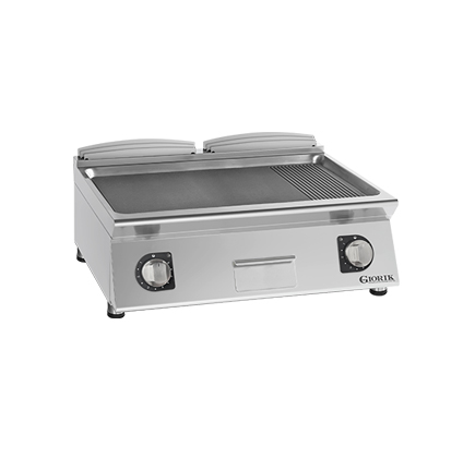 ELECTRIC FRY TOP, TOP - FULL SURFACE SMOOTH/RIBBED IRON GRIDDLE