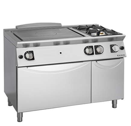 GAS SOLID TOP + 2 BURNERS ON GAS OVEN