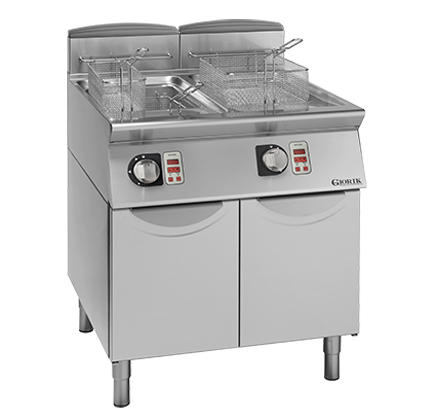 MELTING GAS FRYER - 17+17 L