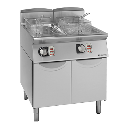 MELTING GAS FRYER - 13+13 L