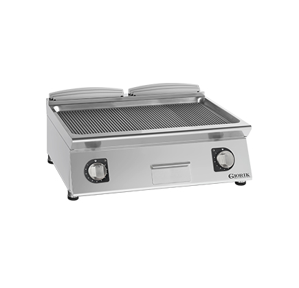 ELECTRIC FRY TOP, TOP - FULL SURFACE RIBBED IRON GRIDDLE