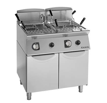 CUOCIPASTA ELETTRICO 2 VASCHE  - 40+40 LT.