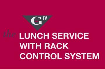 Lunch service with rack control system
