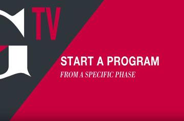 START A PROGRAM FROM A SPECIFIC PHASE