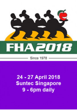 FHA, FOOD&HOTEL ASIA 2018, 24-27 APRIL SINGAPORE 